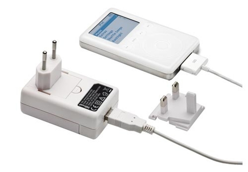 Trust Power Adapter for iPod PW-2885 White power adapter/inverter