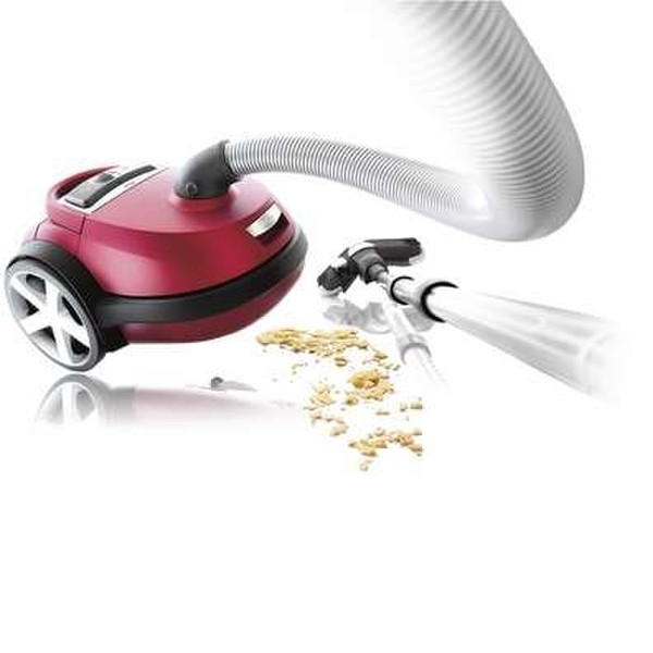 Philips Bag Vacuum Cleaner 2200W Цилиндрический пылесос 4л 2200Вт Красный