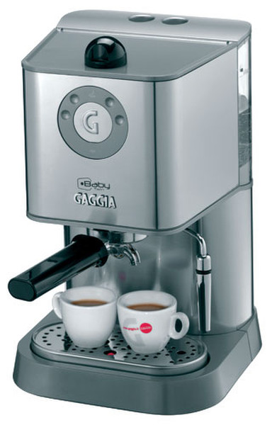 Gaggia Baby Twin Espresso machine 1.6L Silver