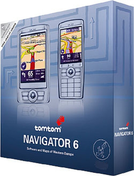 TomTom Navigator 6 Software & Maps of Western Europe (mini SD)