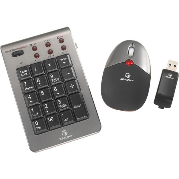 Targus Wireless Keypad & Mouse Combo RF Wireless Tastatur