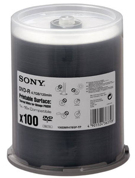 Sony 100 x DVD-R 16x 4.7GB DVD-R 100pc(s)