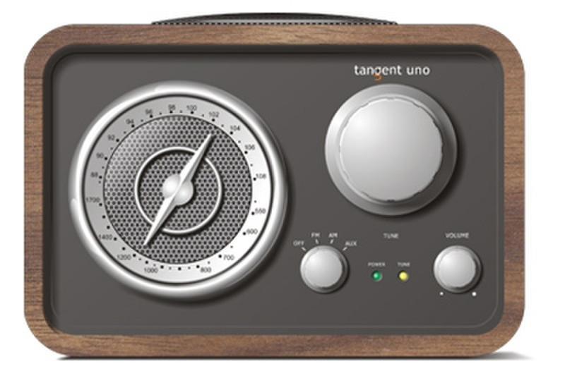 Tangent Uno Table Radio - Walnut Tragbar Walnuss Radio