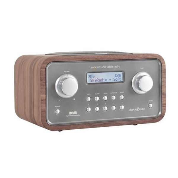 Tangent DAB Table Radio - Walnut Портативный Красновато-коричневый радиоприемник