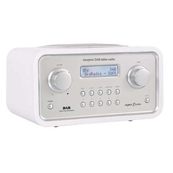 Tangent DAB Table Radio - White Портативный Белый радиоприемник