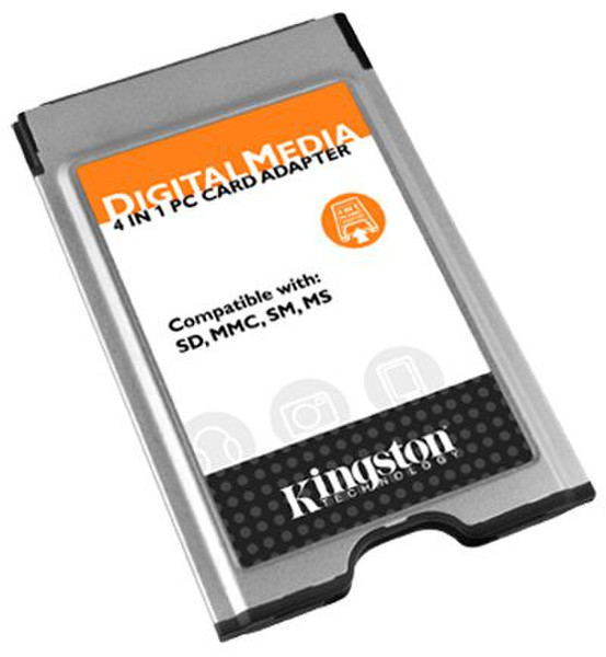 Kingston Technology PC Card Type II SD, MMC, SM, MS Reader card reader