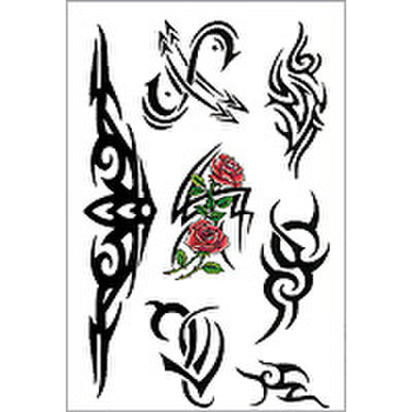 HERMA Tattoos Black Art roses 1 sheet decorative sticker