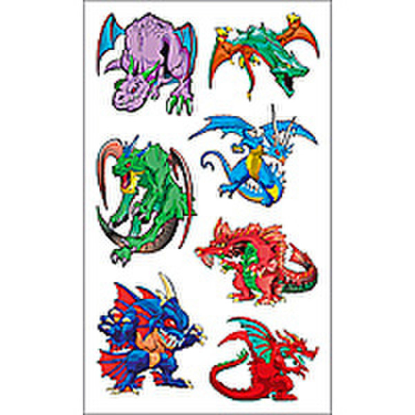 HERMA Tattoos Colour Art dragons 1 sheet decorative sticker