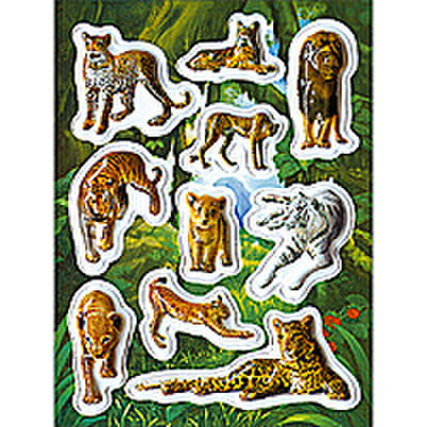 HERMA Decorative label MAGIC wildcats, popup 1sheet decorative sticker