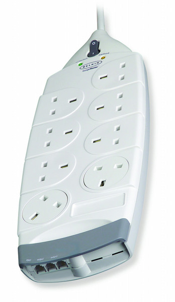 Belkin SurgeMaster Maximum Series - Surge suppressor ( external ) - 8 Output Connectors 8розетка(и) 2м Белый сетевой фильтр