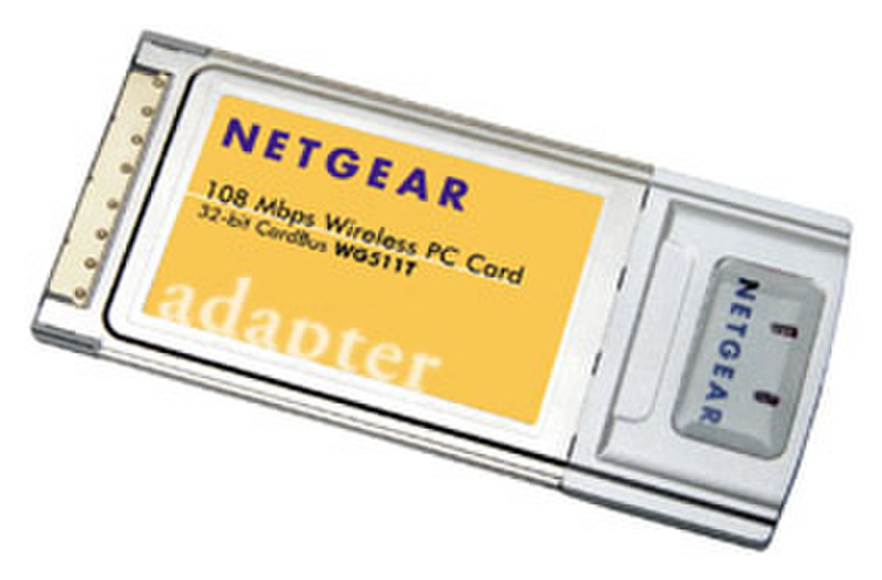 Netgear 108 Mbps wireless PC Card 108Mbit/s networking card