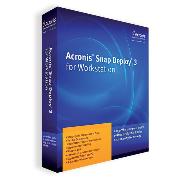 Acronis Snap Deploy 3 for Workstation, EDU, RNW, AAS, 1Y