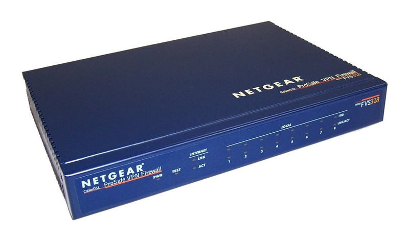 Netgear ProSafe FVS318 Подключение Ethernet Синий проводной маршрутизатор