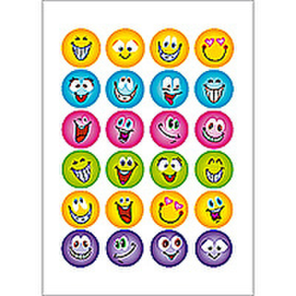 HERMA Decorative label MAGIC smilies, glittery 1 sheet decorative sticker