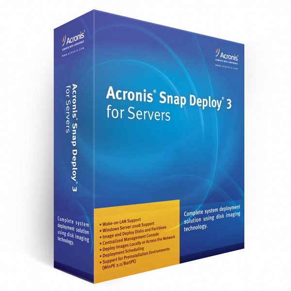 Acronis Snap Deploy 3 for Server, EDU, UPG, AAP, 1u+1Y