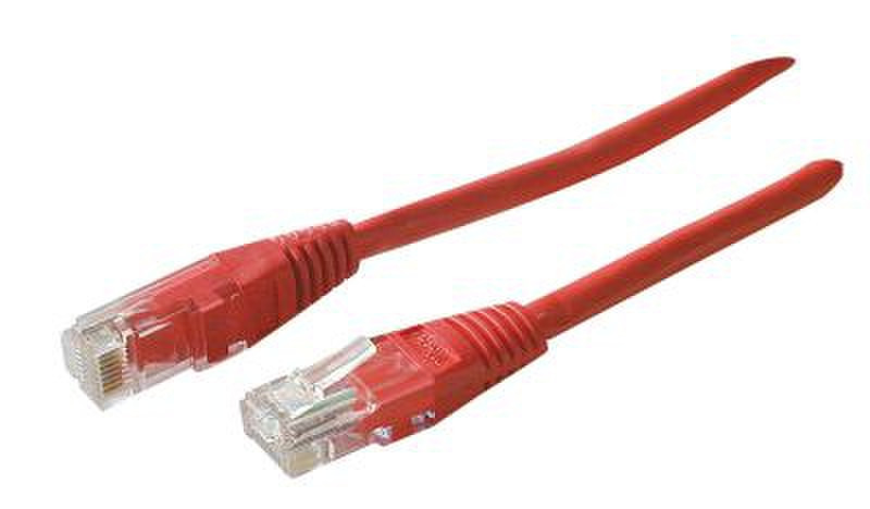 Uniformatic Cat5e U-UTP 3.0m 3m Rot Netzwerkkabel