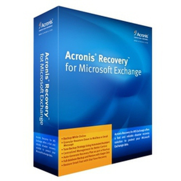 Acronis Recovery for Microsoft Exchange SBS, ALP, AAP, 25000u+, FR