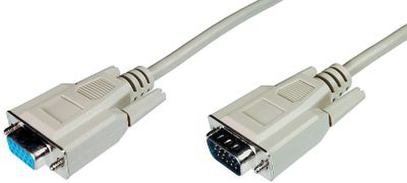 Uniformatic 12035 5m VGA (D-Sub) VGA (D-Sub) Grau VGA-Kabel