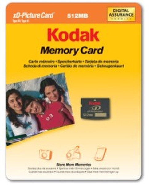 Kodak 512MB xD-Picture Card 0.5GB xD Speicherkarte