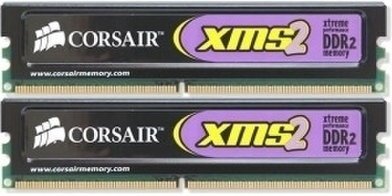 Corsair 2GB XMS2-6400 DDR2 TWIN2X Matched Memory Pairs 2ГБ DDR2 800МГц модуль памяти