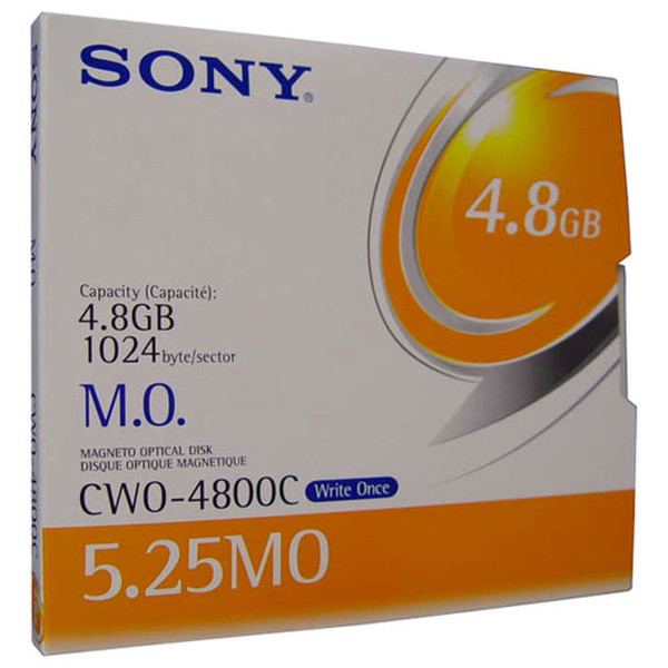 Sony 4.8GB Magneto Optical (WORM) 4836MB 5.25