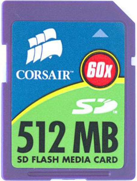 Corsair Secure Digital, 60X SPEED, 512MB 0.5GB SD memory card