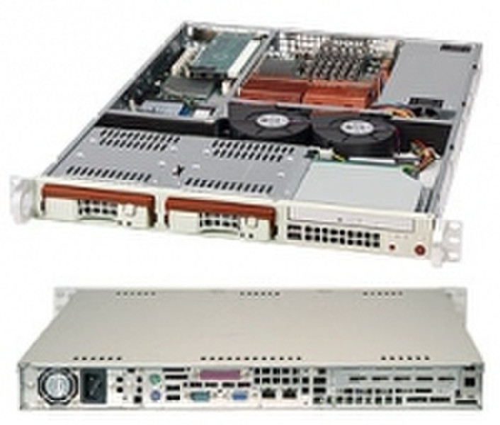 Supermicro SuperChassis 811S-300B (Black) Низкопрофильный Черный системный блок