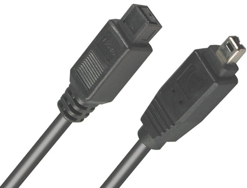 APM 571545 1.8m Schwarz Firewire-Kabel