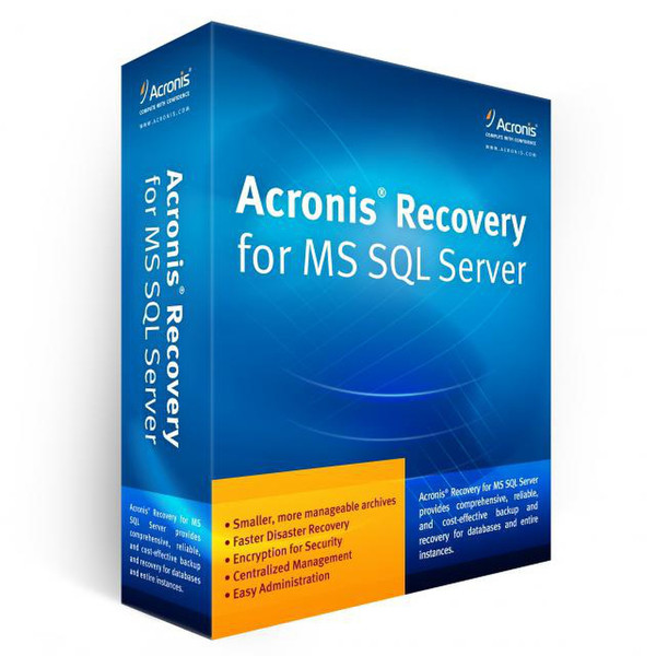 Acronis Recovery for MS SQL Server + AAS, 1250-2499u, Win, Ed, FR