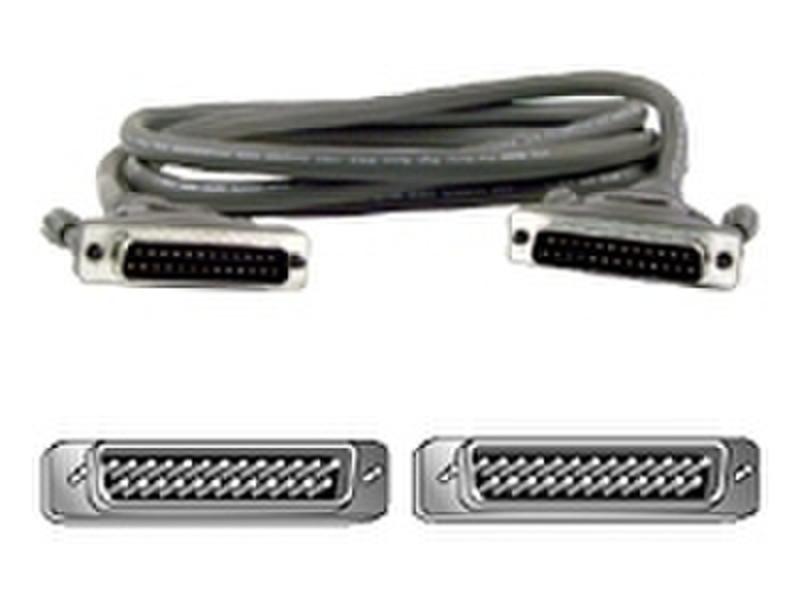 Belkin PRO Series parallel cable - 10.7 m, 1 x 25 pin D-Sub (DB-25) - male, 1 x 25 pin D-Sub (DB-25) - male 11м Серый кабель для принтера