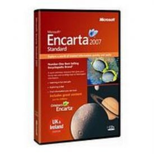 Microsoft Encarta Standard 2007, Win32, UK/Ireland Only CD, EN