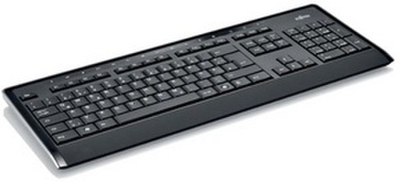 Fujitsu KB910 USB Пан-нордический Черный клавиатура