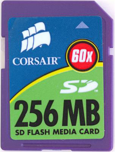 Corsair Secure Digital, 60X SPEED, 256MB 0.25GB SD memory card
