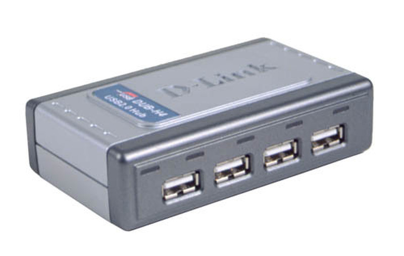 D-Link Hi-Speed USB 2.0 4-Port Hub Schnittstellenhub