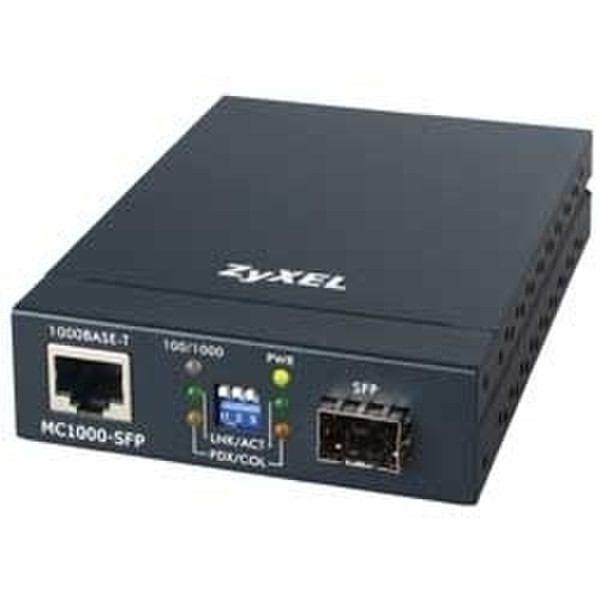 ZyXEL MC1000-SFP 10/100/1000BaseT (SFP Slot) Media Converter 1000Mbit/s Netzwerk Medienkonverter