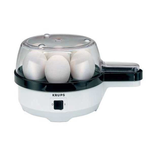 Krups 0580872 7яйца 350Вт Черный, Прозрачный, Белый egg cooker