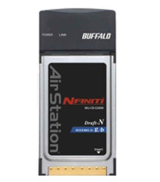 Buffalo Nfiniti Wireless-N Notebook Adapter 300Mbit/s networking card