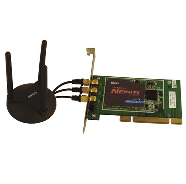 Buffalo WLI-PCI-G300N Wireless-N Desktop PCI Adapter Eingebaut 270Mbit/s Netzwerkkarte