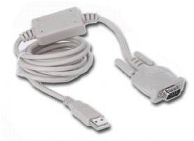 Gembird UAS-111 USB DB9M Белый кабельный разъем/переходник