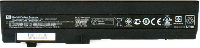 HP 579026-001 Lithium-Ion (Li-Ion) 2000mAh 14.8V Wiederaufladbare Batterie