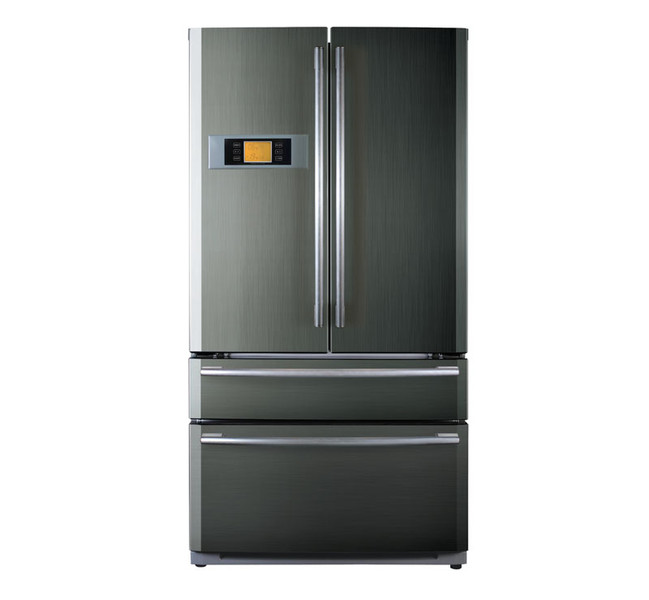 Haier HB21FNN freestanding 557L Stainless steel side-by-side refrigerator
