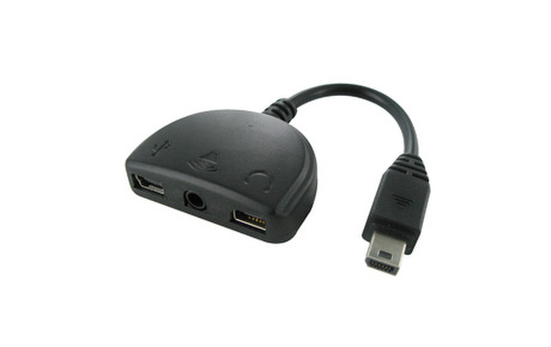 Adapt AD397498 USB mini USB/USB mini/3.5 mm Черный кабельный разъем/переходник