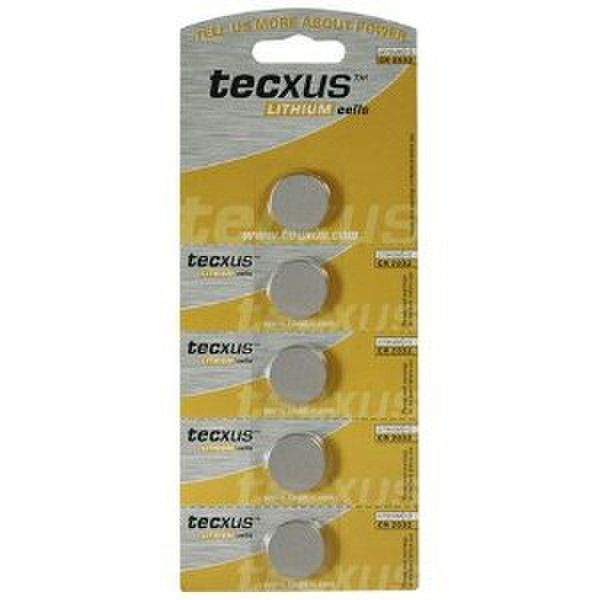 Tecxus CR2032 - 5Pk Lithium Nicht wiederaufladbare Batterie