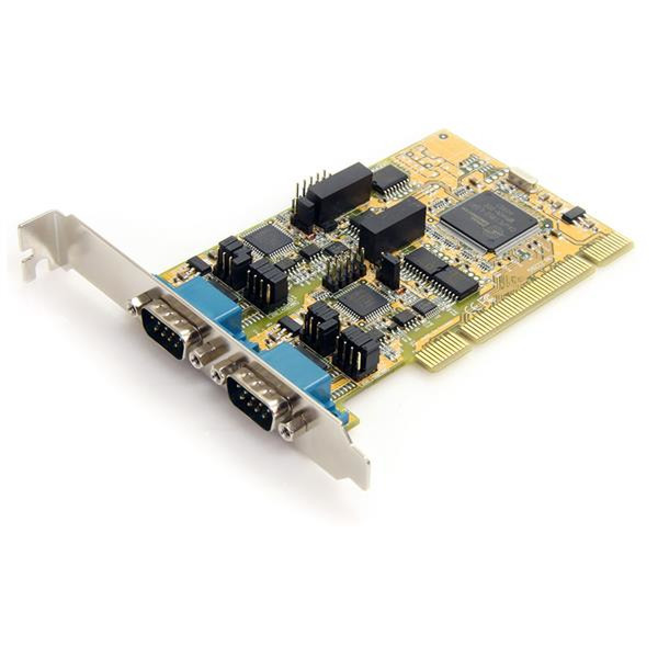 StarTech.com 2 Port RS232/422/485 PCI Seriell Schnittstellenkarte mit ESD-Schutz