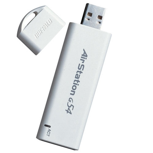Buffalo 54 Mbps Wireless USB 2.0 Keychain Adapter 54Mbit/s Netzwerkkarte