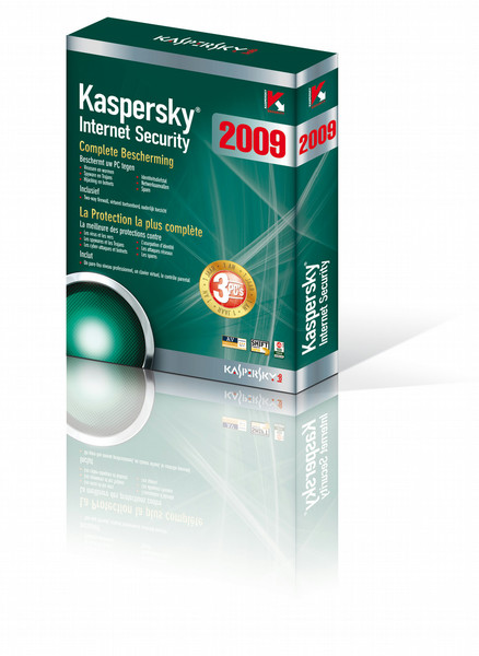 Kaspersky Lab Internet Security 2009, 3u, 1Y, ES, RNW