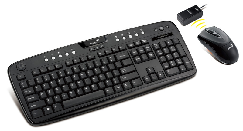 Genius TwinTouch 720e RF Wireless QWERTY Black keyboard