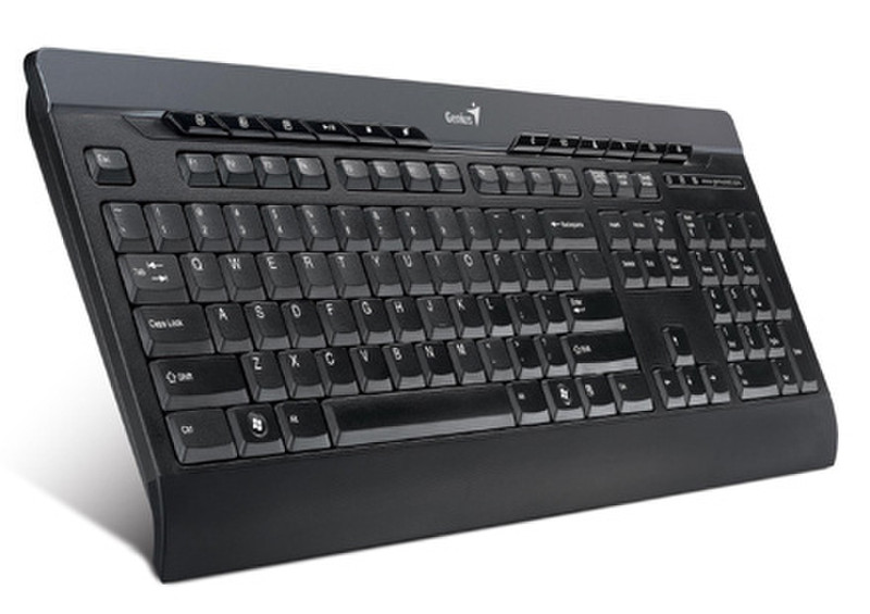 Genius Slimstar 220 Pro USB QWERTY Черный клавиатура
