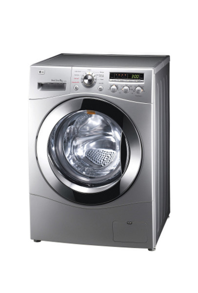 LG F1247TD5 freestanding Front-load 8kg 1200RPM Silver washing machine