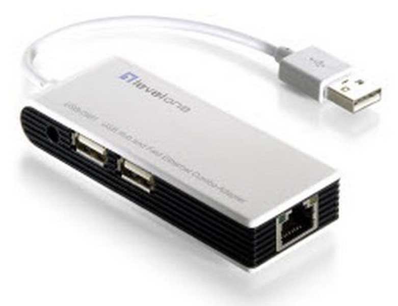 LevelOne USB-0501 100Mbit/s Schwarz, Weiß Schnittstellenhub